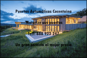Puertas Automáticas Cocentaina
